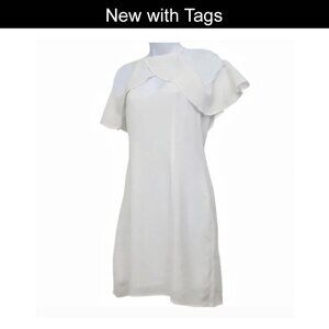 BB DAKOTA Kaless Dress White Off Shoulder Size 4* Please see description